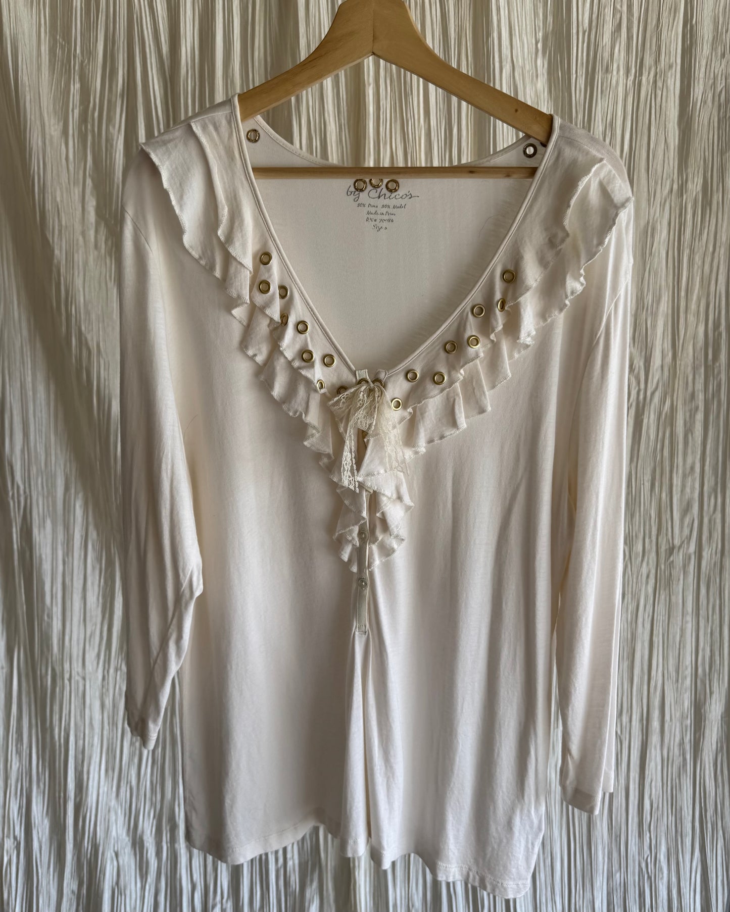 Reworked Ruffle Blouse
