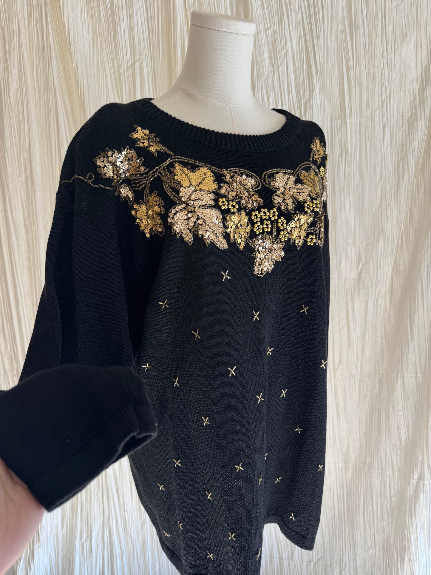 Black & Gold Jumper