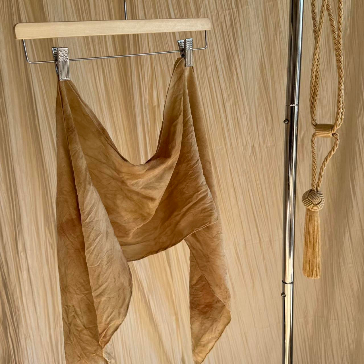 Chai Tea & Botanical Dyed Scarf