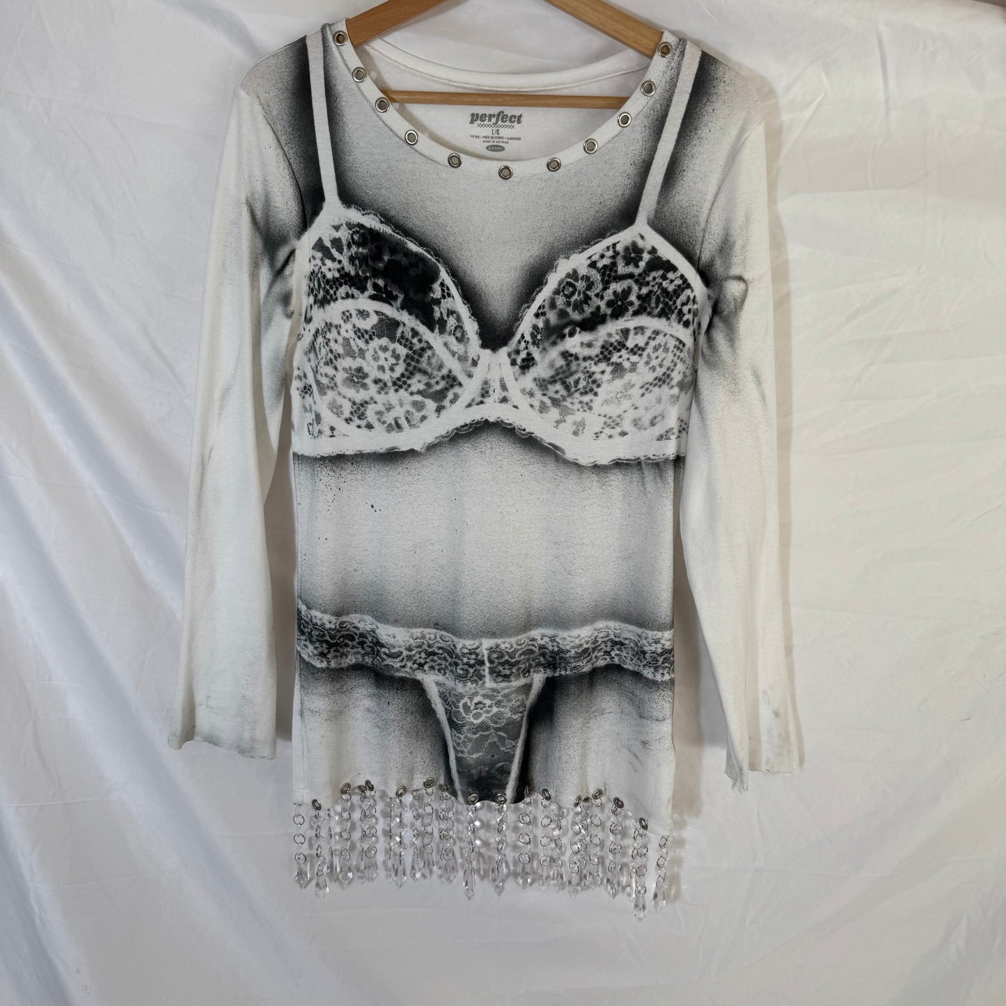 Lingerie Print Dress