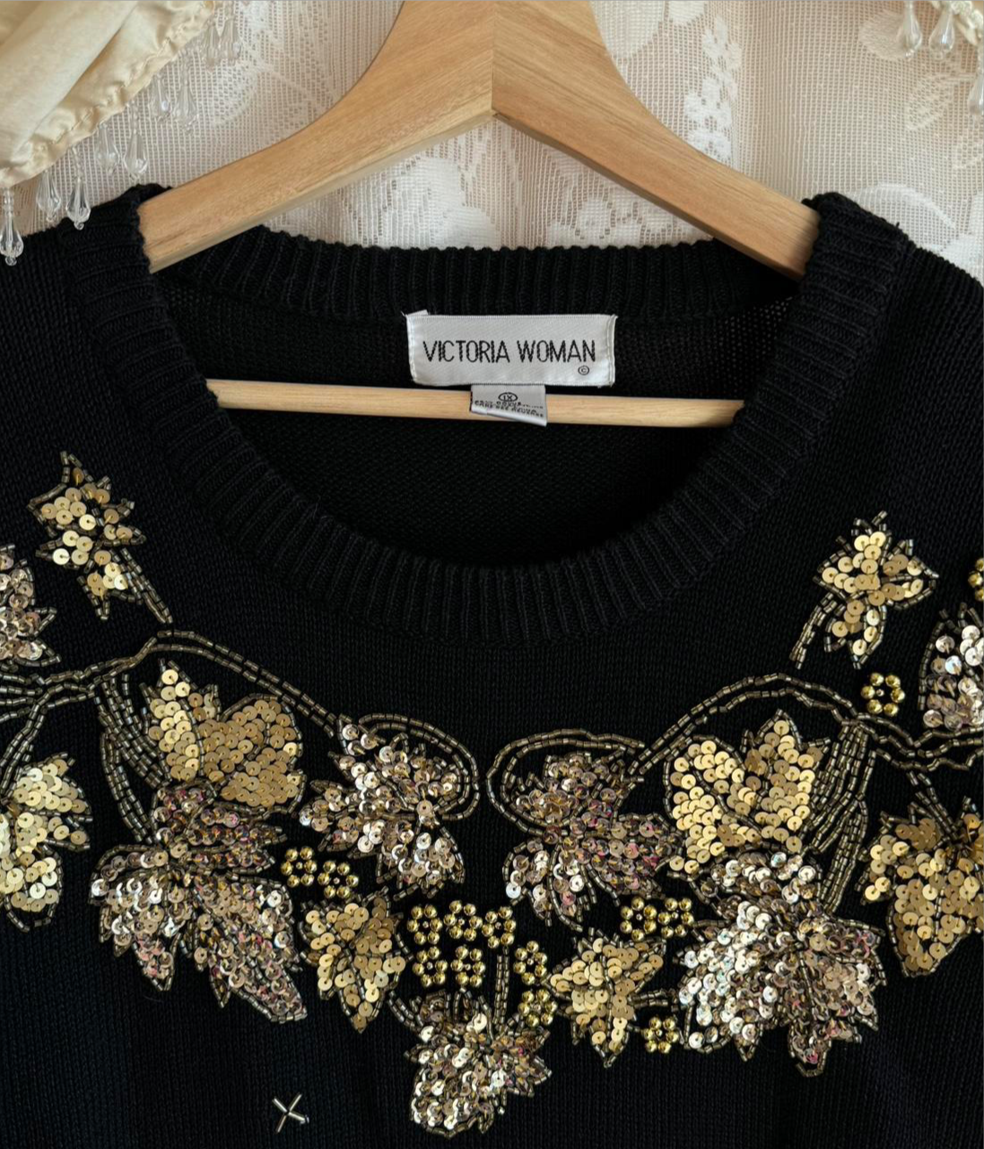 Black & Gold Jumper