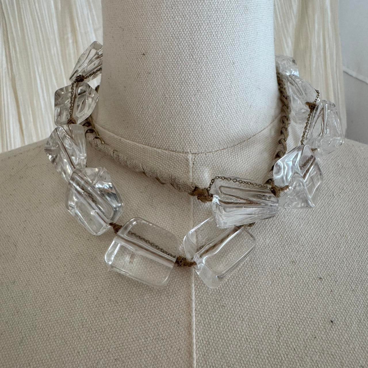 Faux Glass Bead Necklace