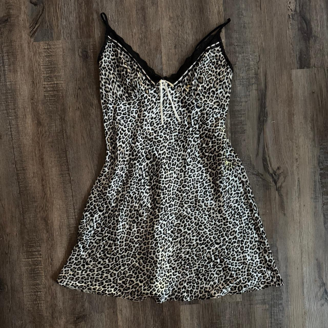 Satin Animal Print Slip