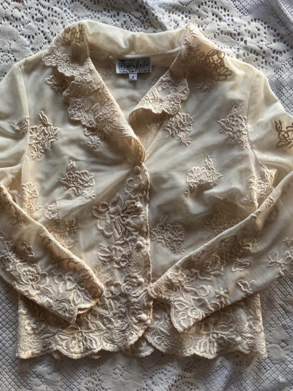 Sheer Lace Blouse