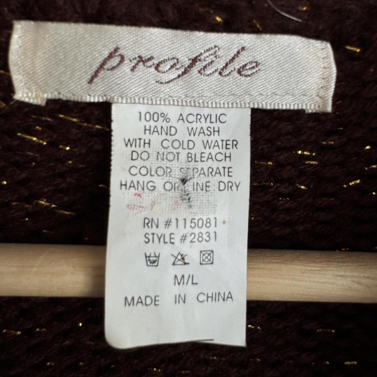 Brown & Metallic Cardigan Sweater