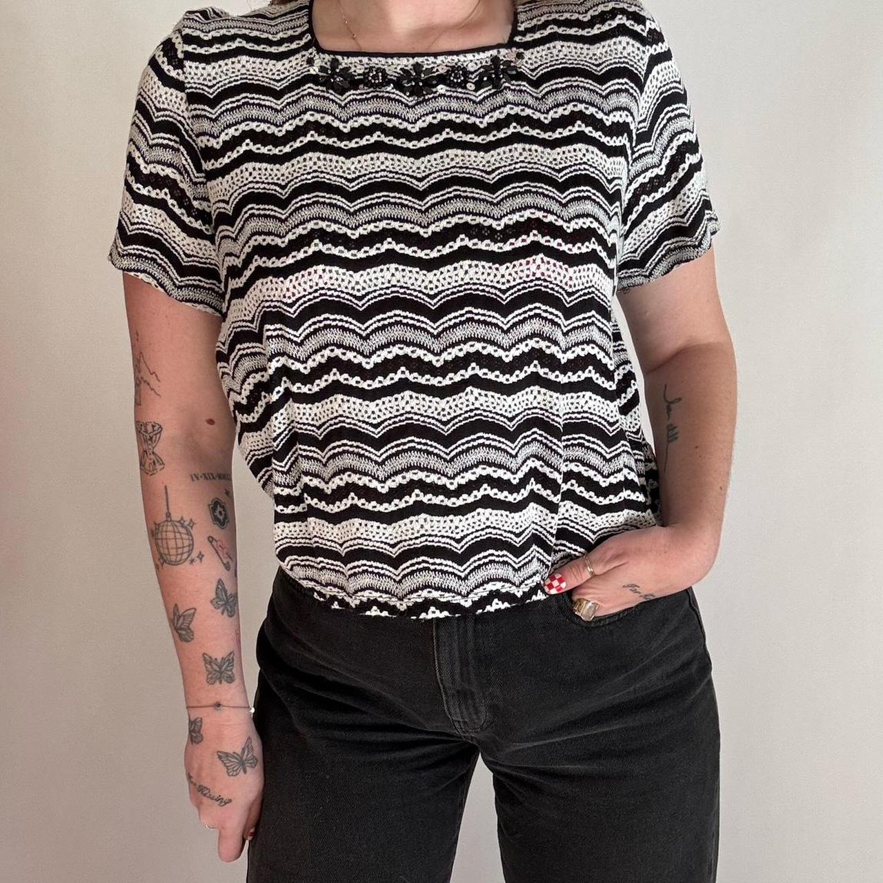 Vintage B&W Top