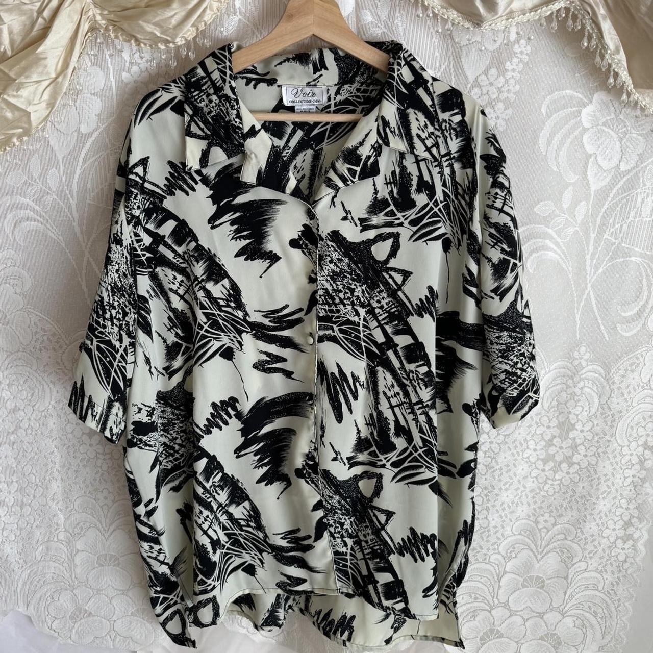 Cream and Black Shirt
