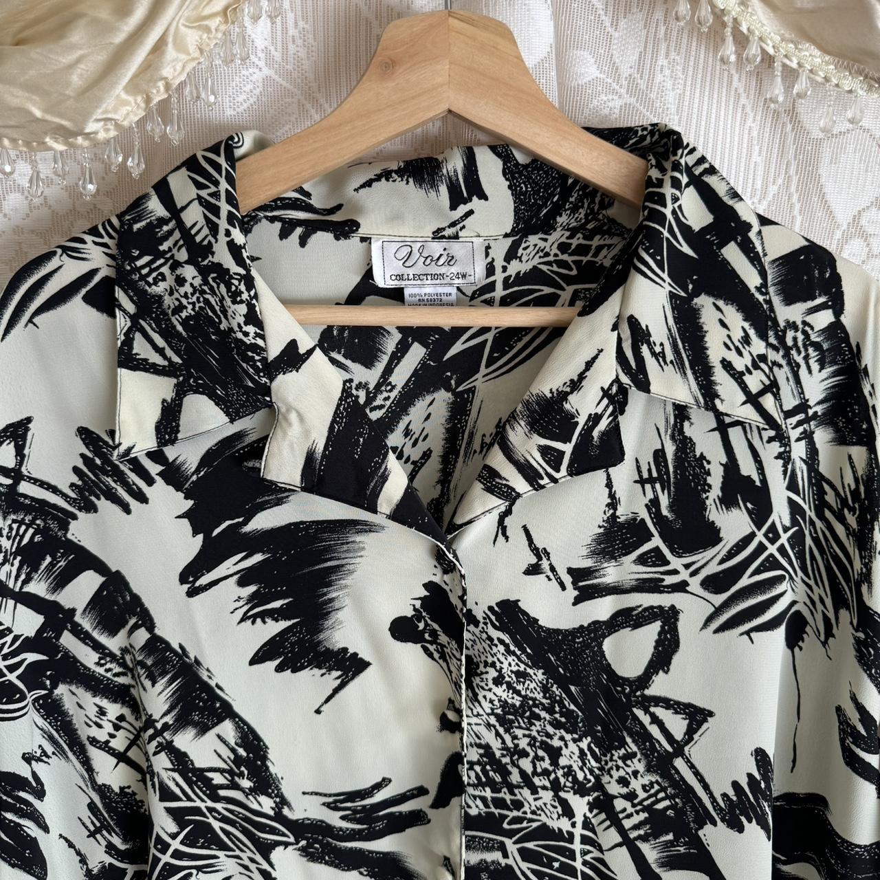 Cream and Black Shirt