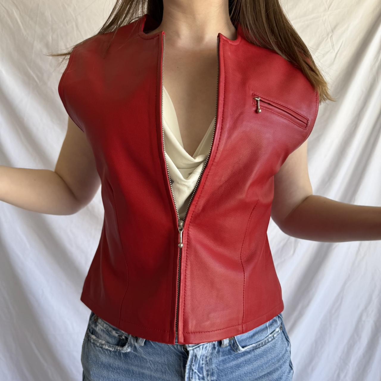 Red Leather Vest