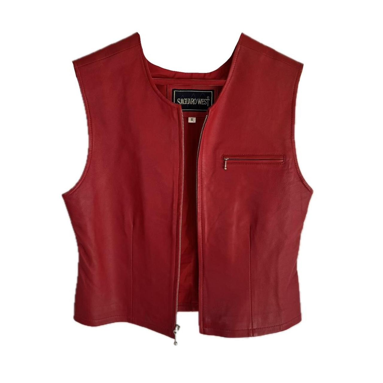 Red Leather Vest