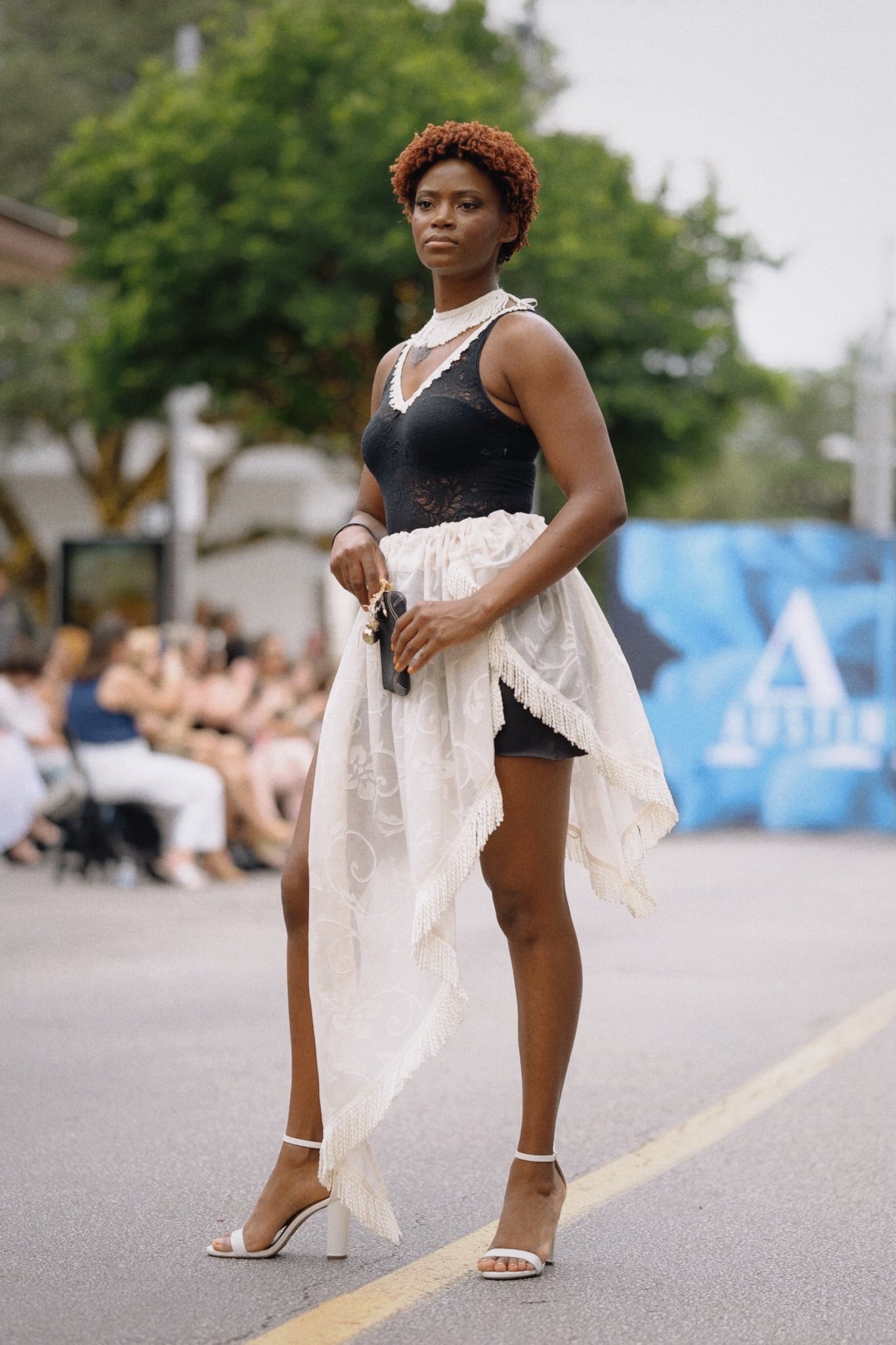 Sheer Floral Skirt