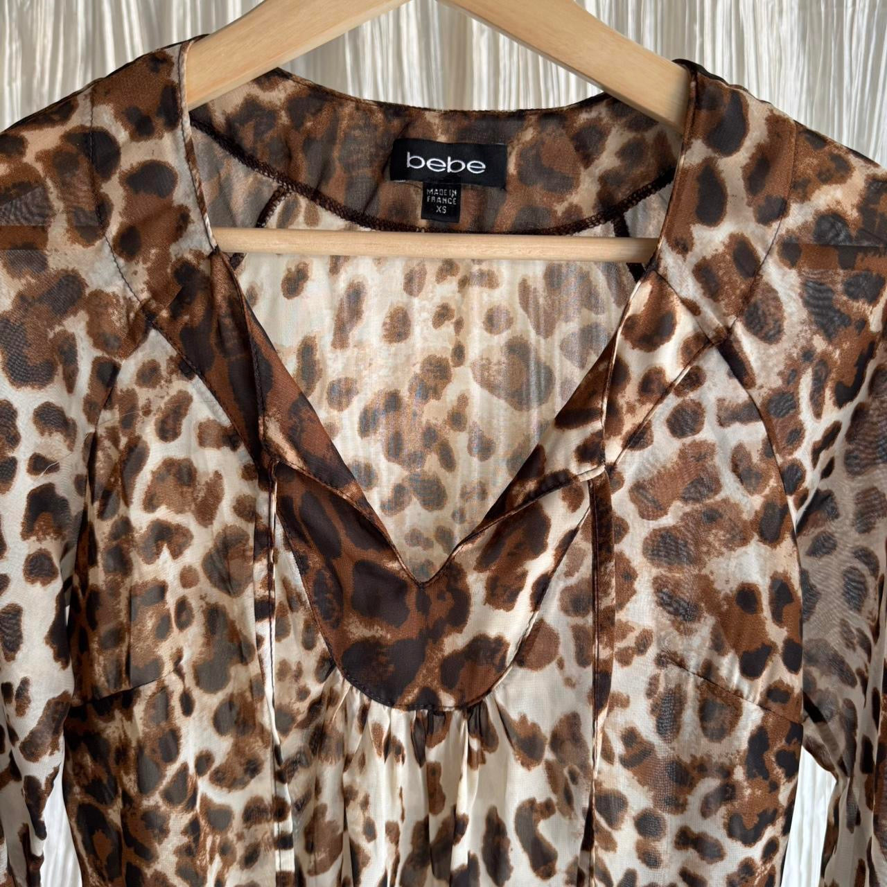 Sheer Bebe Drop Waist Dress