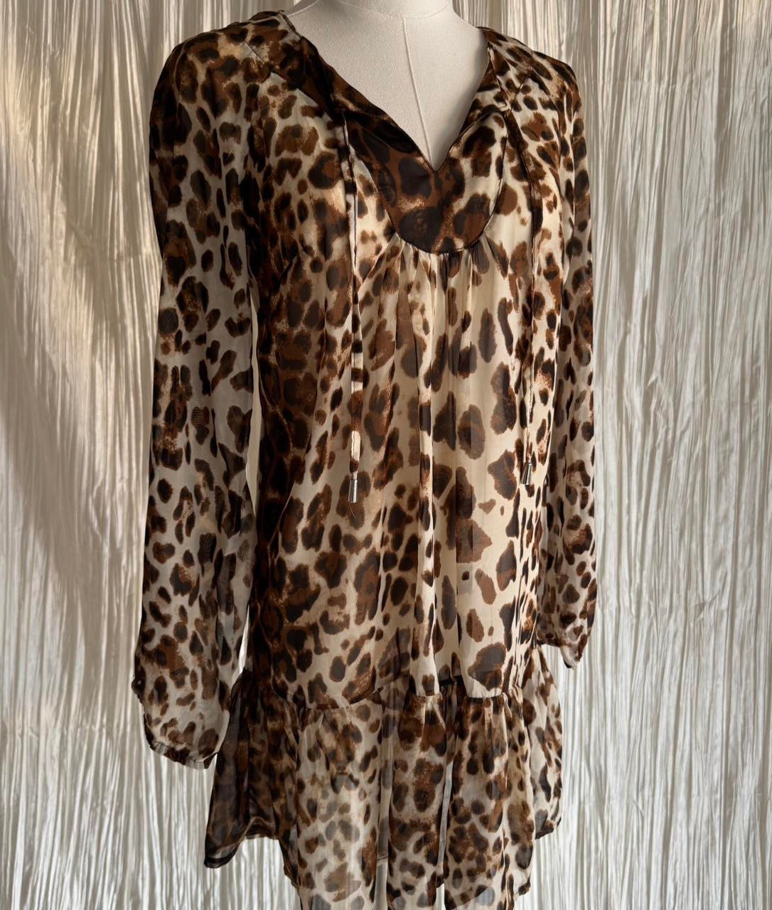 Sheer Bebe Drop Waist Dress