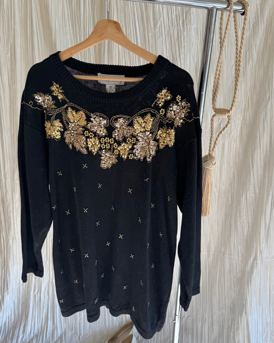Black & Gold Jumper