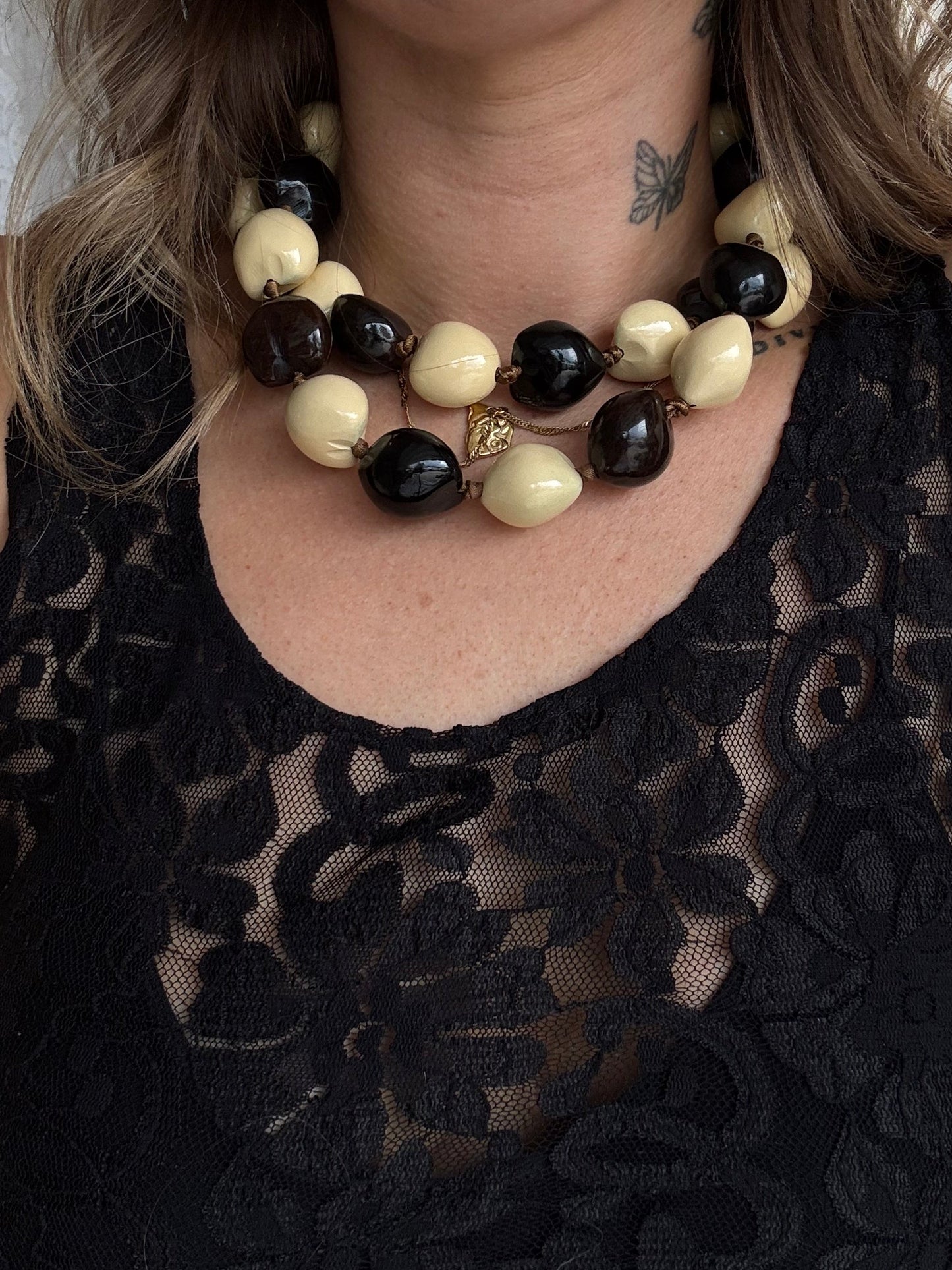Chunky Beaded Statement Necklace