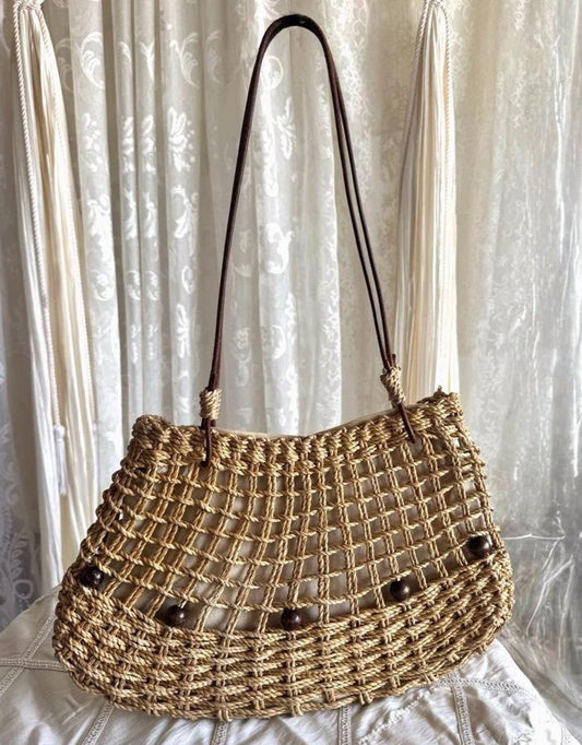 Woven Basket Handbag