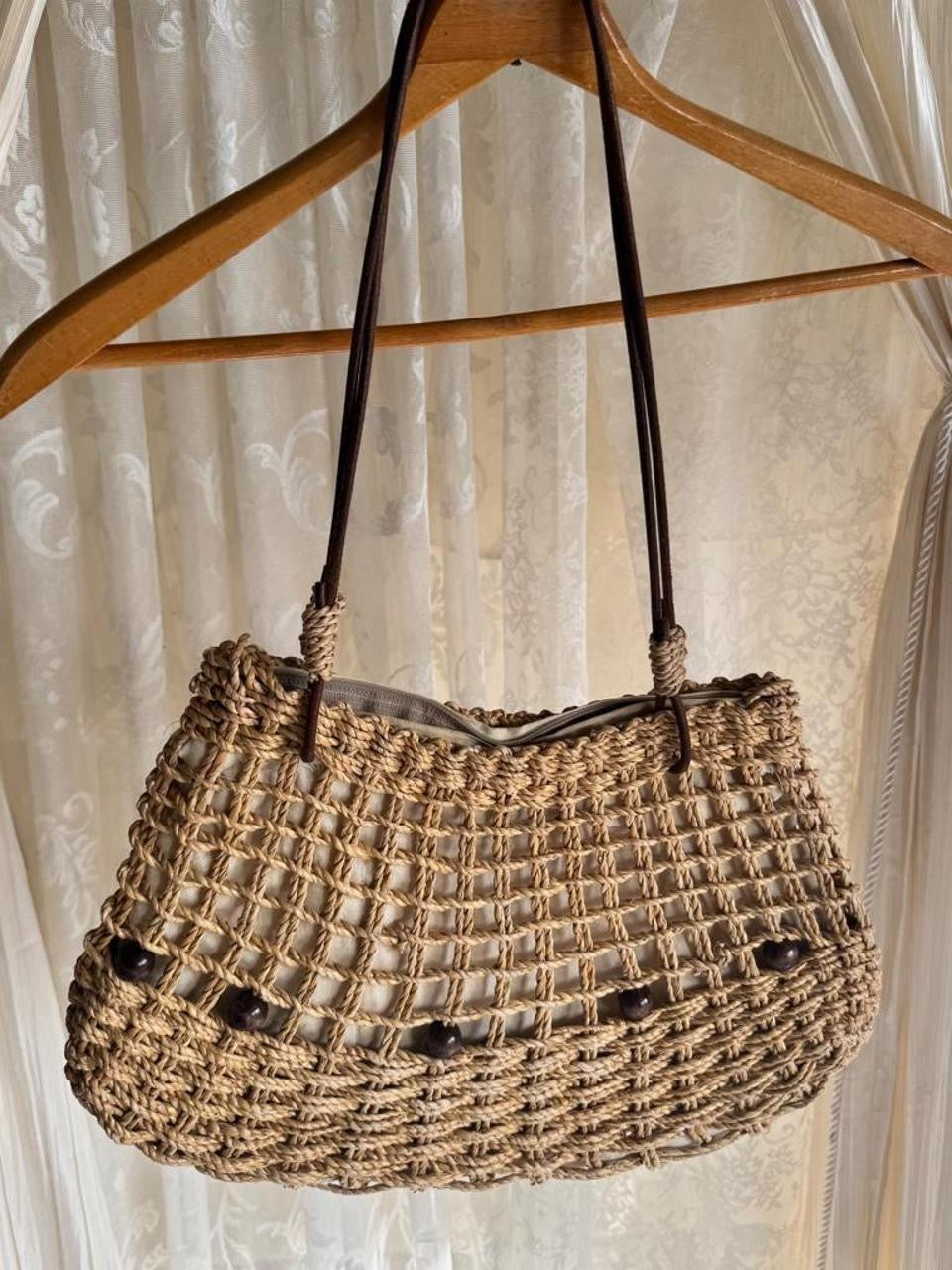 Woven Basket Handbag