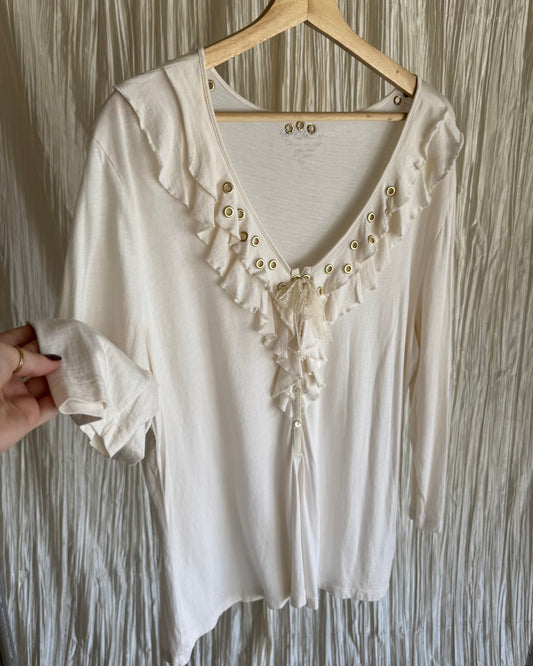 Reworked Ruffle Blouse