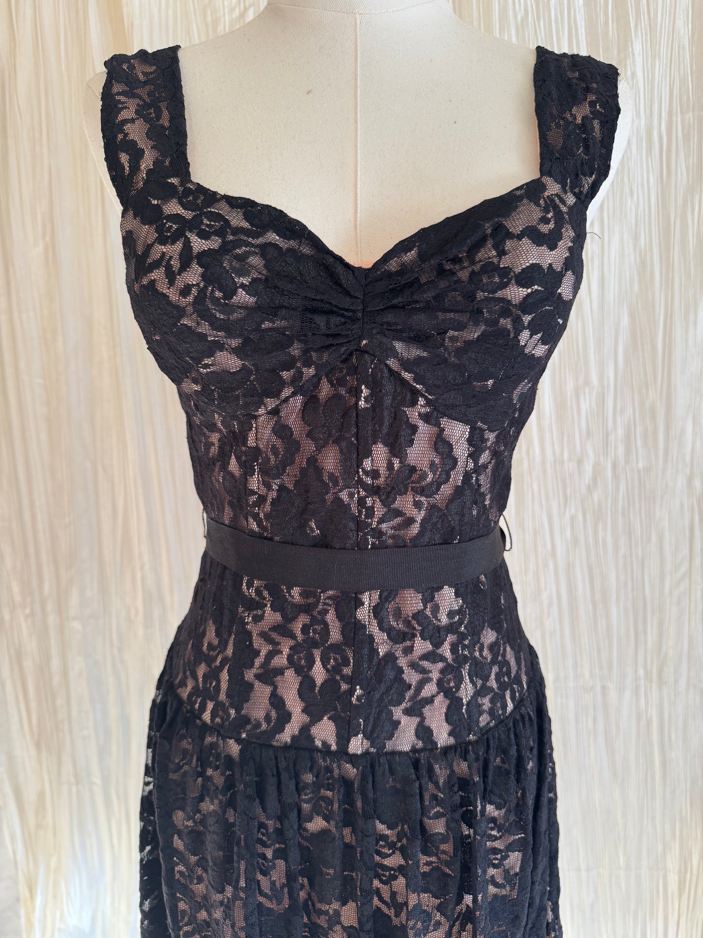 Black Lace Party Dress