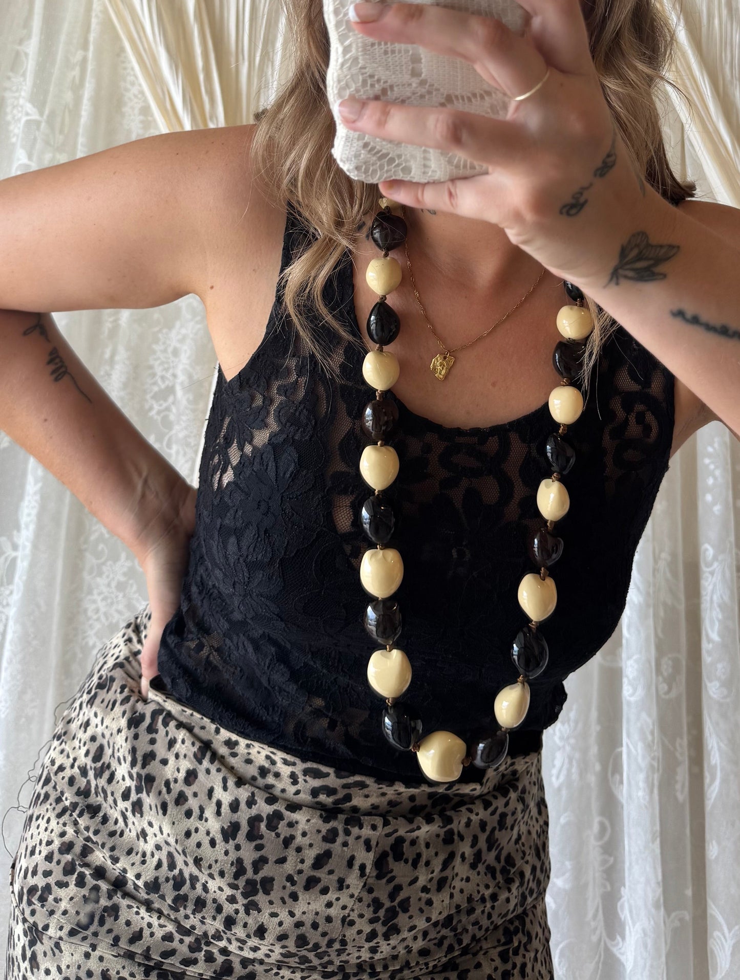 Chunky Beaded Statement Necklace