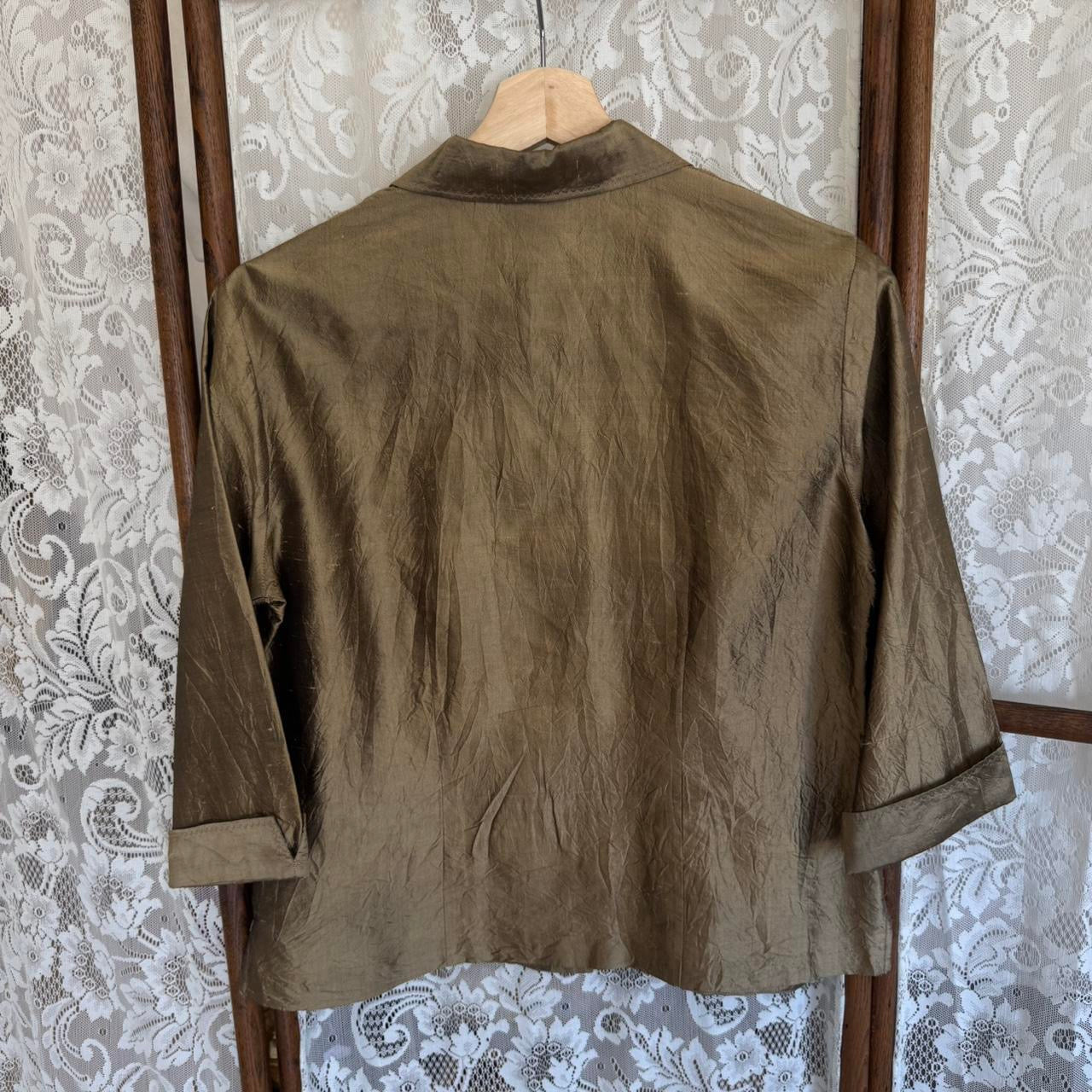 Early 2000’s Gold Silk Top