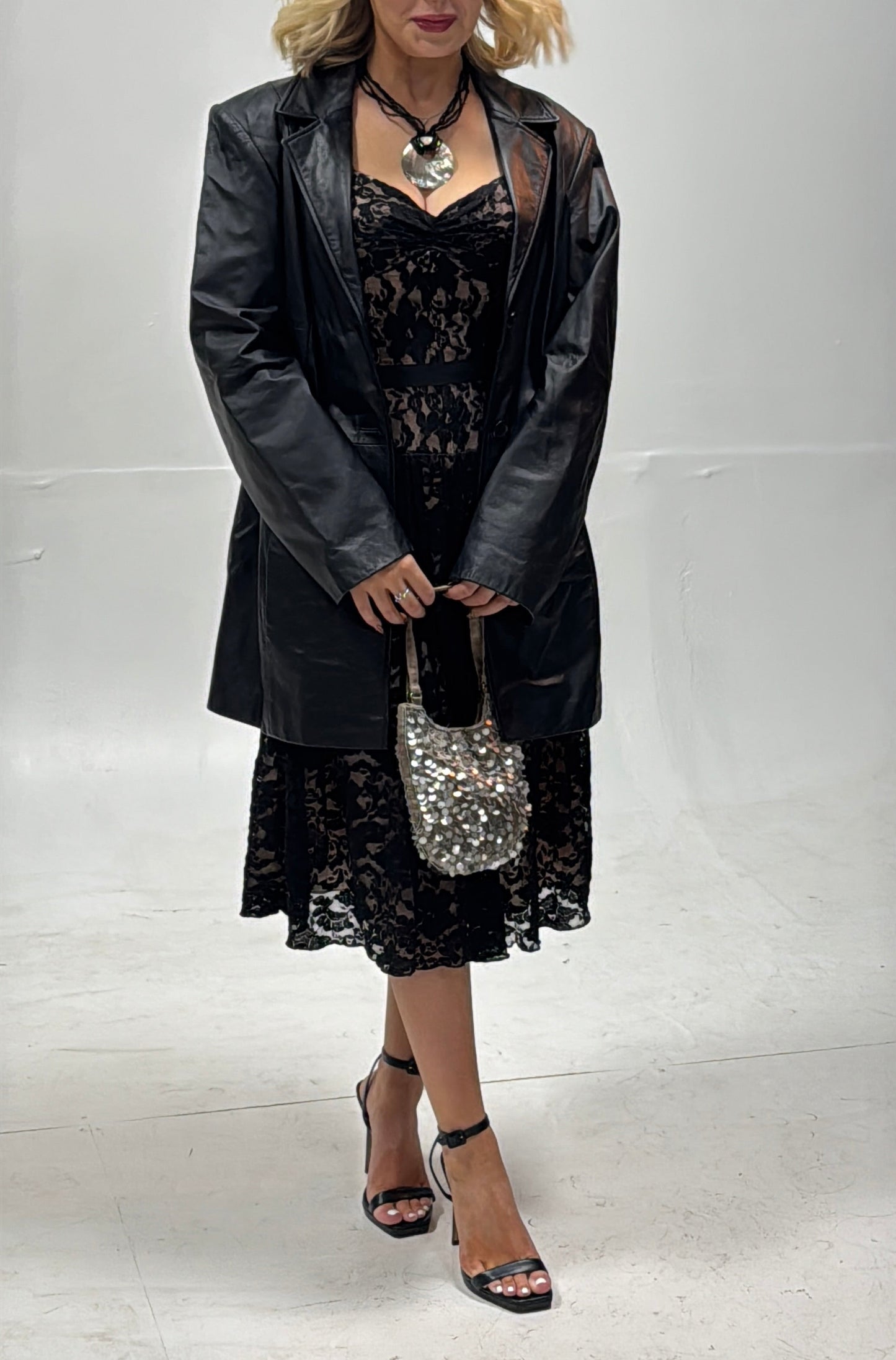 Black Lace Party Dress