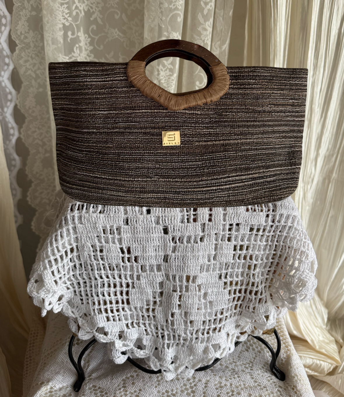 Vintage 90’s Basket Handbag