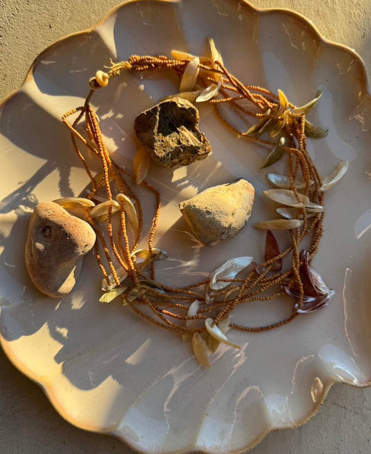 Boho-chic seashell necklace