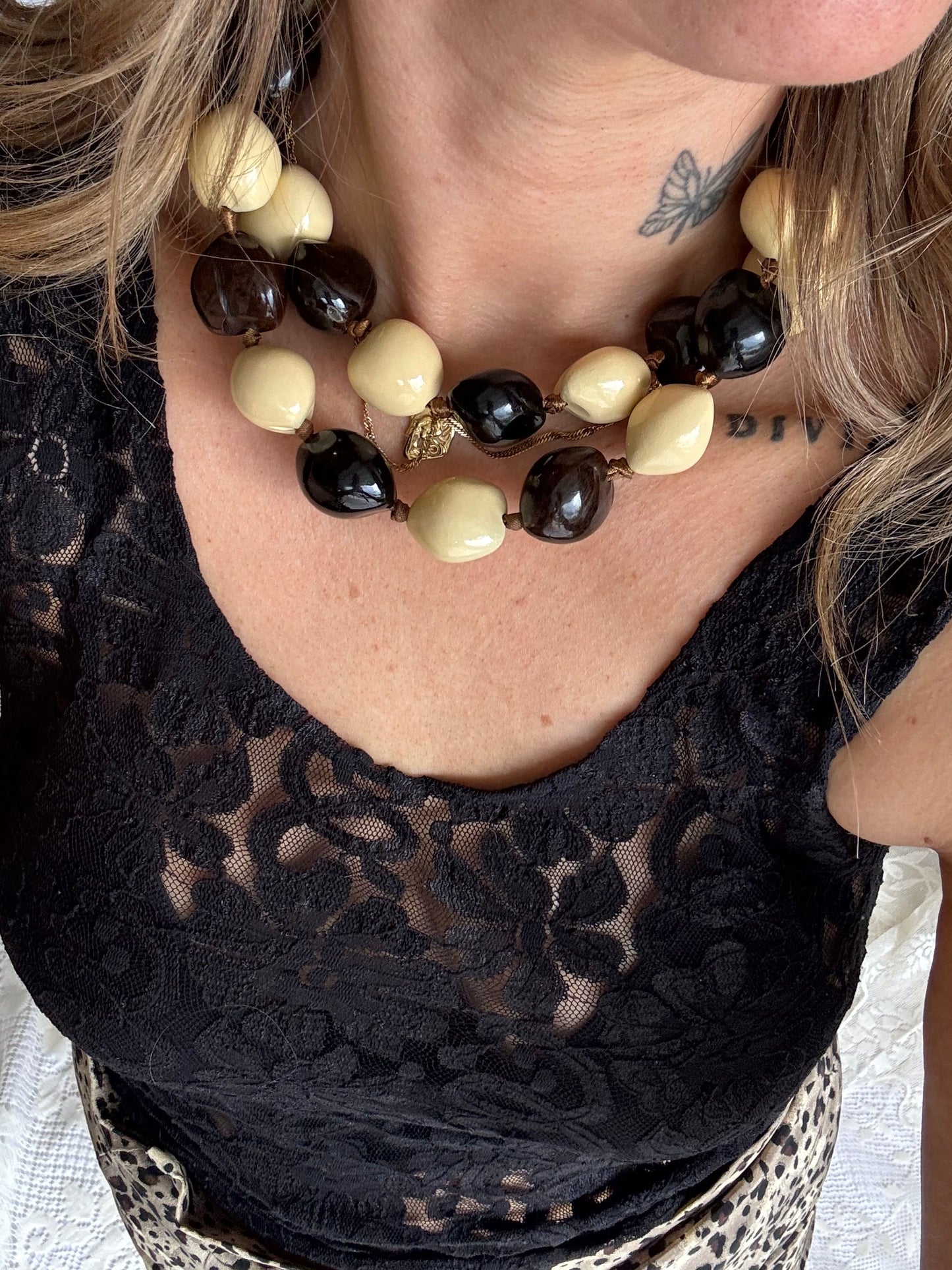 Chunky Beaded Statement Necklace