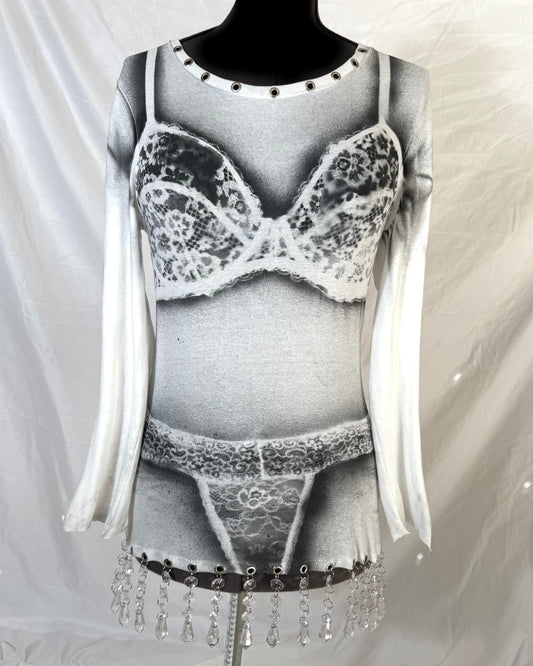 Lingerie Print Dress