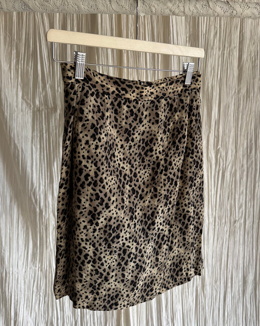 Leopard Print Skirt