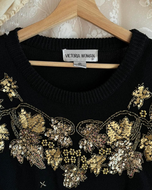 Black & Gold Jumper