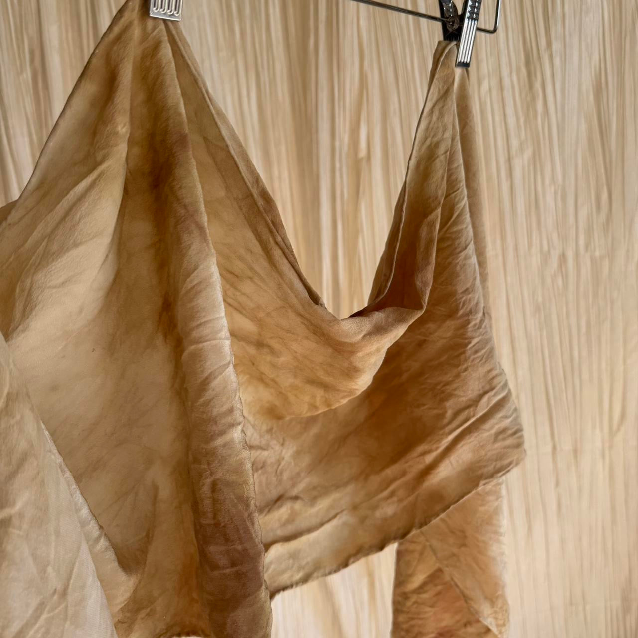 Chai Tea & Botanical Dyed Scarf