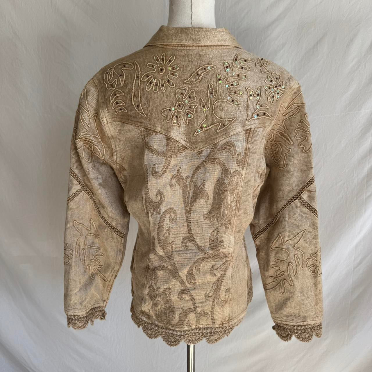Women’s Gold Embroidered Jacket