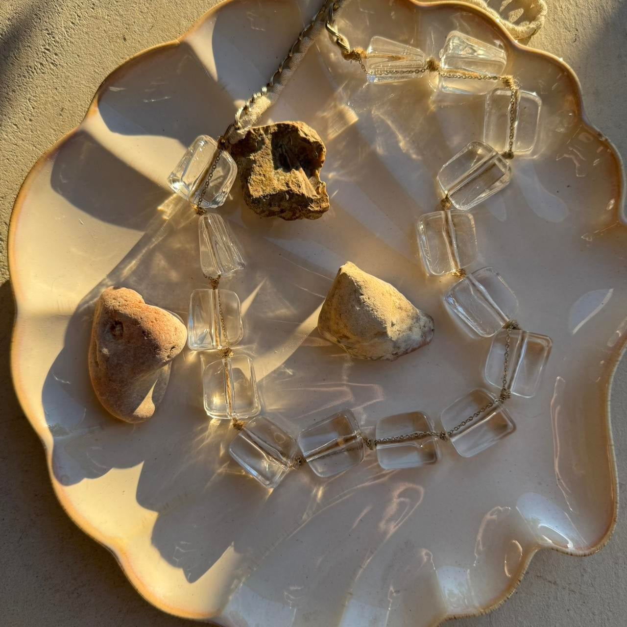 Faux Glass Bead Necklace