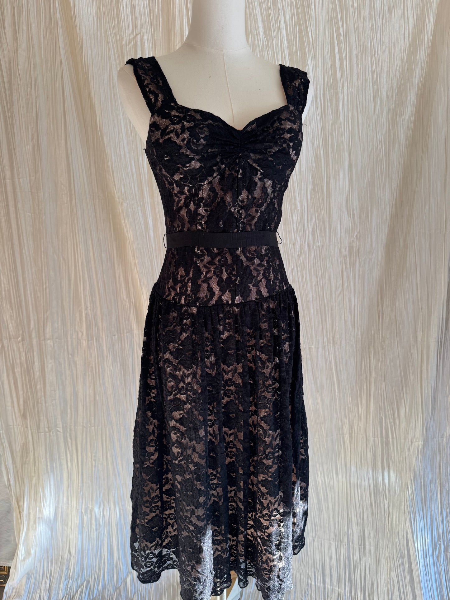 Black Lace Party Dress