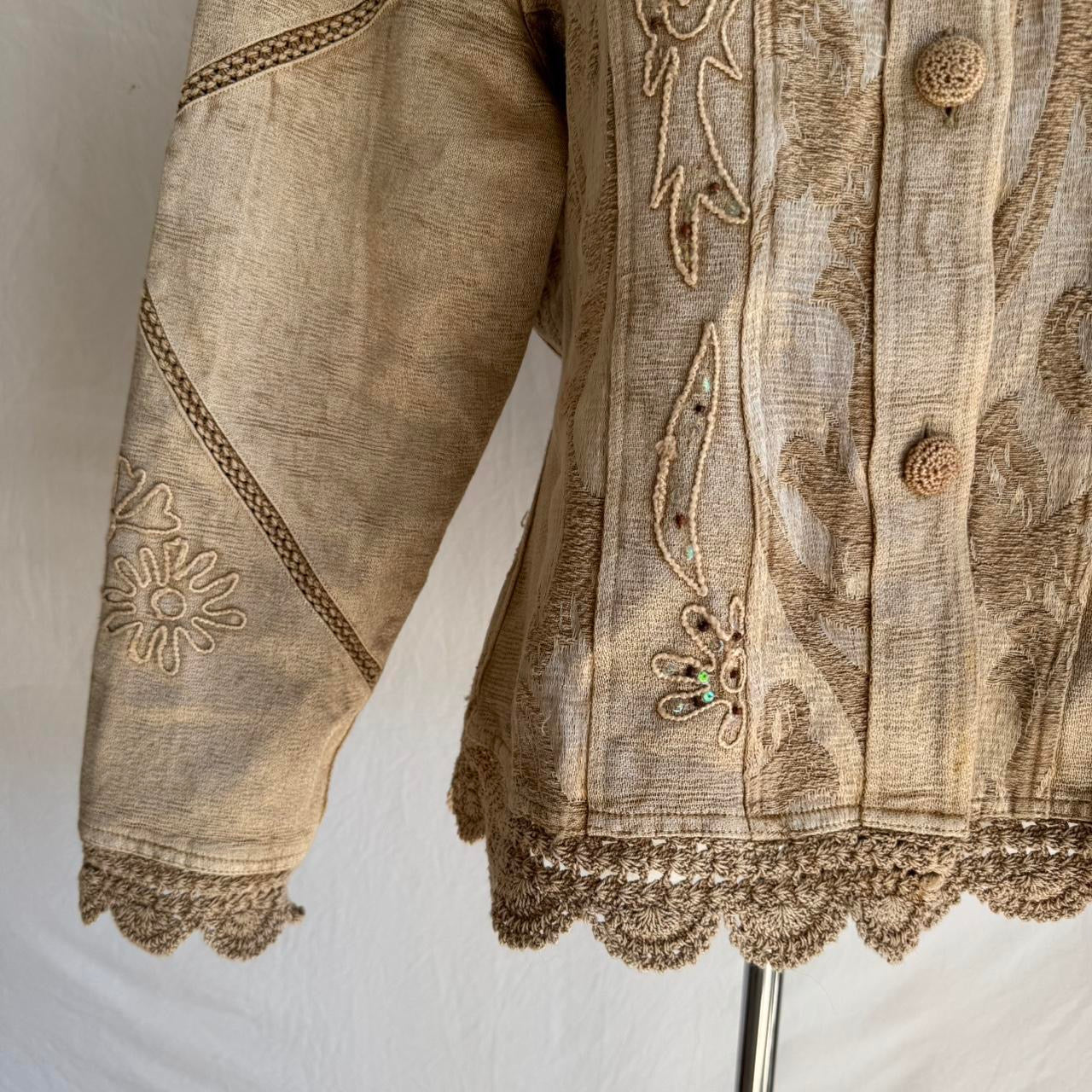 Women’s Gold Embroidered Jacket