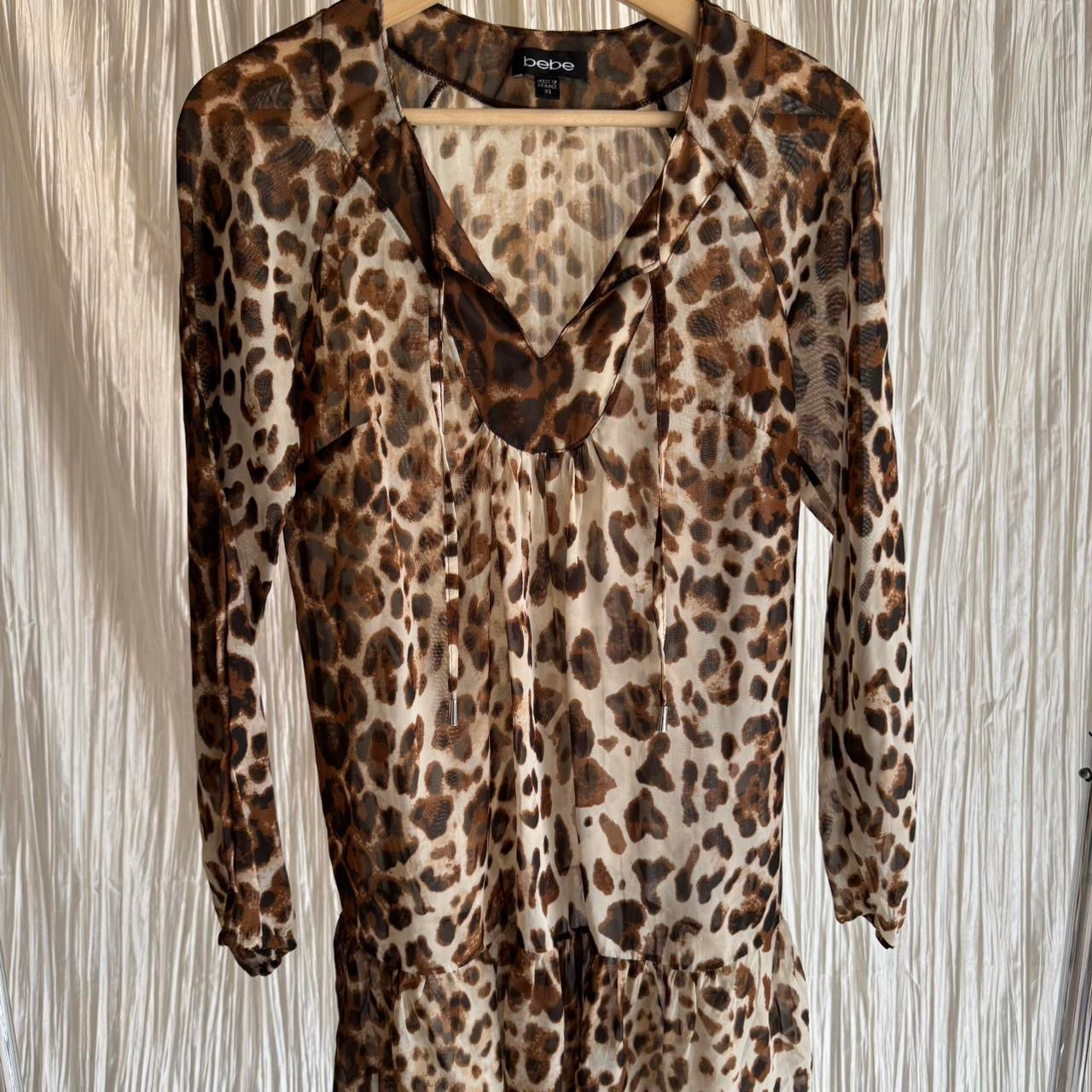 Sheer Bebe Drop Waist Dress