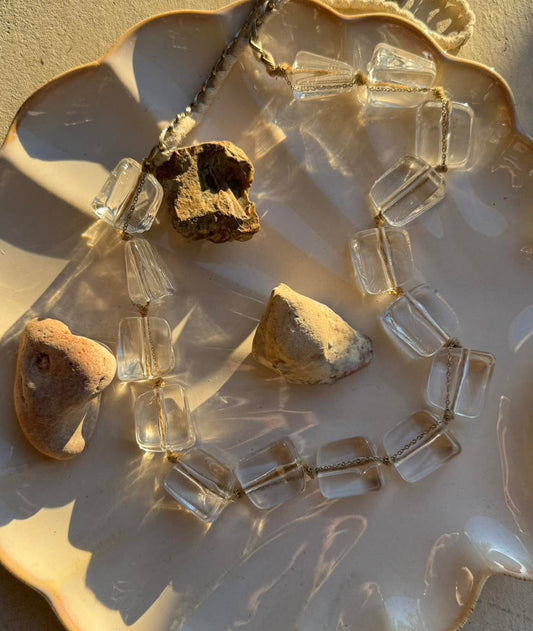 Faux Glass Bead Necklace