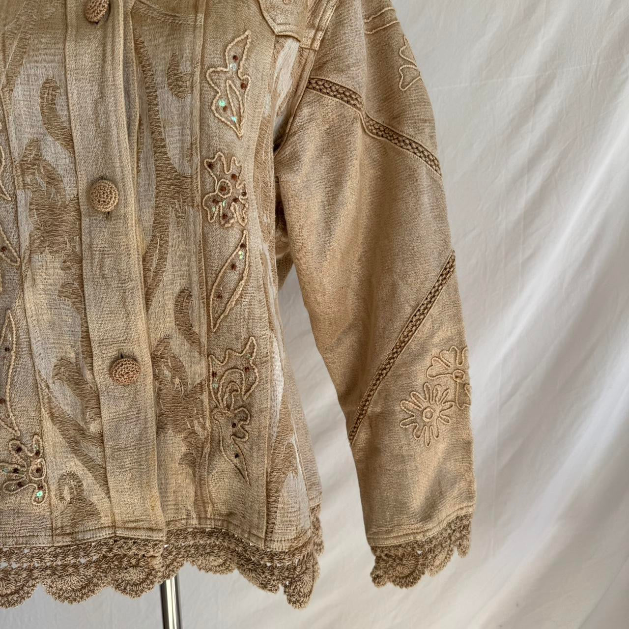 Women’s Gold Embroidered Jacket