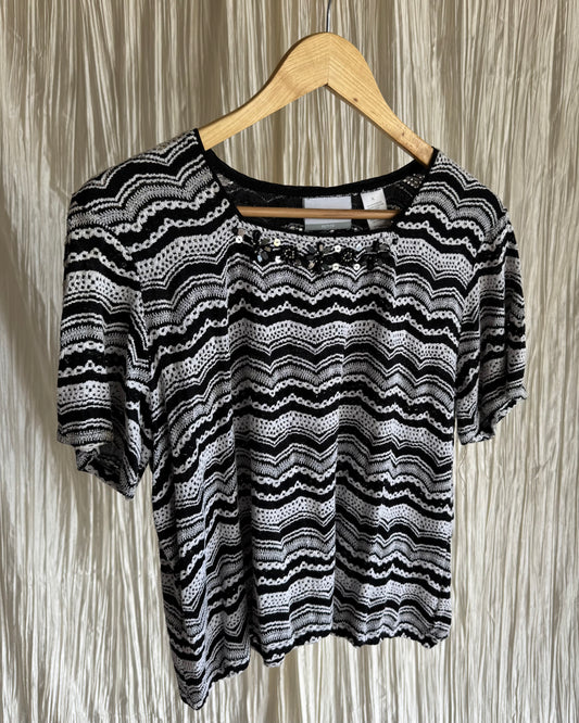 Vintage B&W Top
