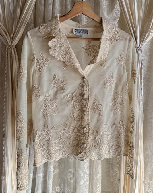 Sheer Lace Blouse