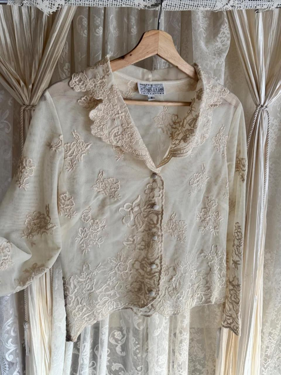 Sheer Lace Blouse