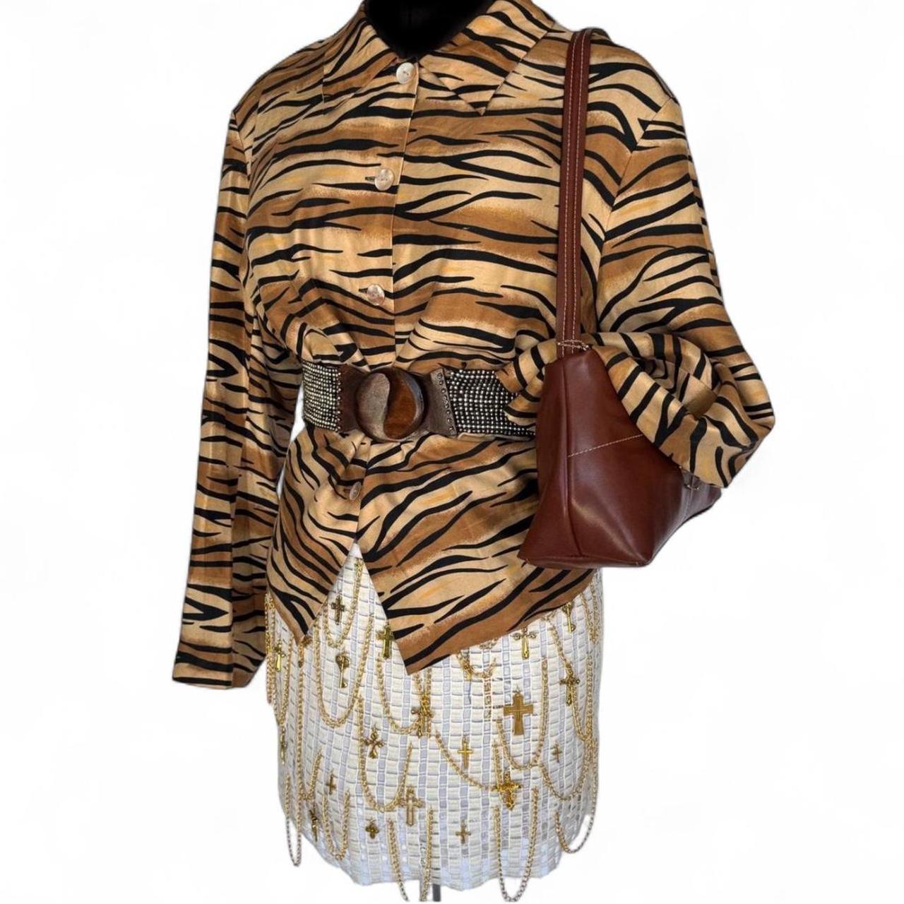 Tiger Collared Blouse